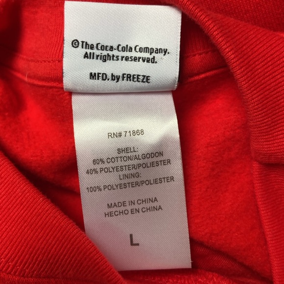 Coke Coca-Cola sweatshirt light up men’s - Picture 6 of 6